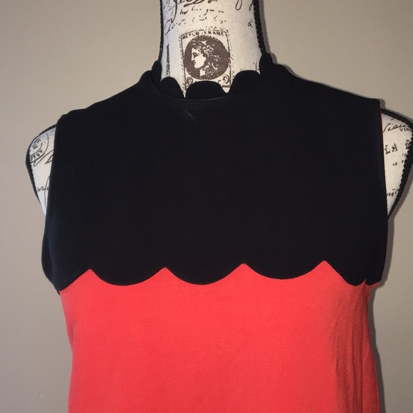 Victoria Beckham Scalloped Dress Work Office S-M - Picture 2 of 6